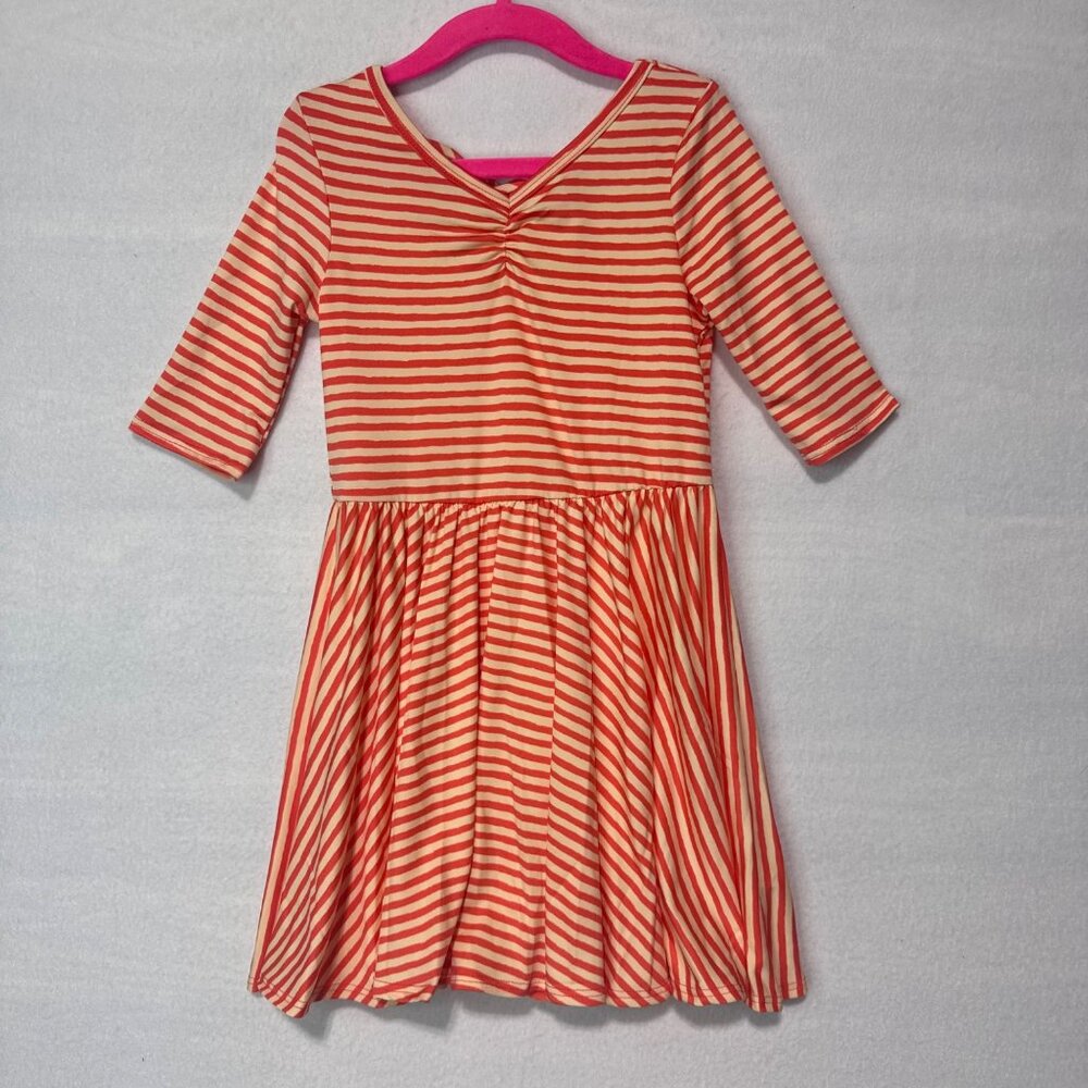 Dotdotsmile Dress Size 3/4 Orange and Yellow New with Tags